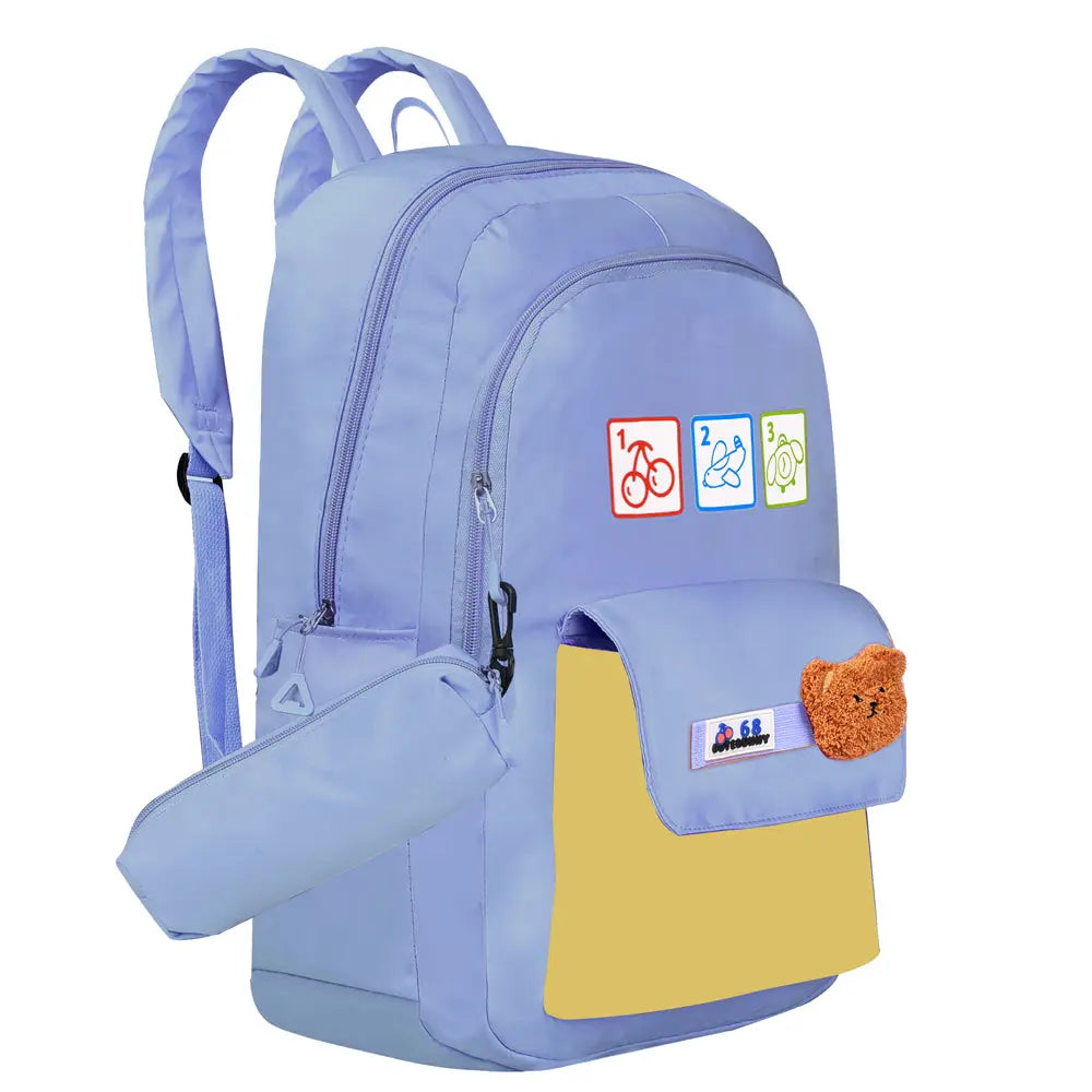 clouds love Backpacks 15.6 Inch College Cute Bookbag Anti Theft Women Casual School backpack for Unisex(Pink) optima-bags