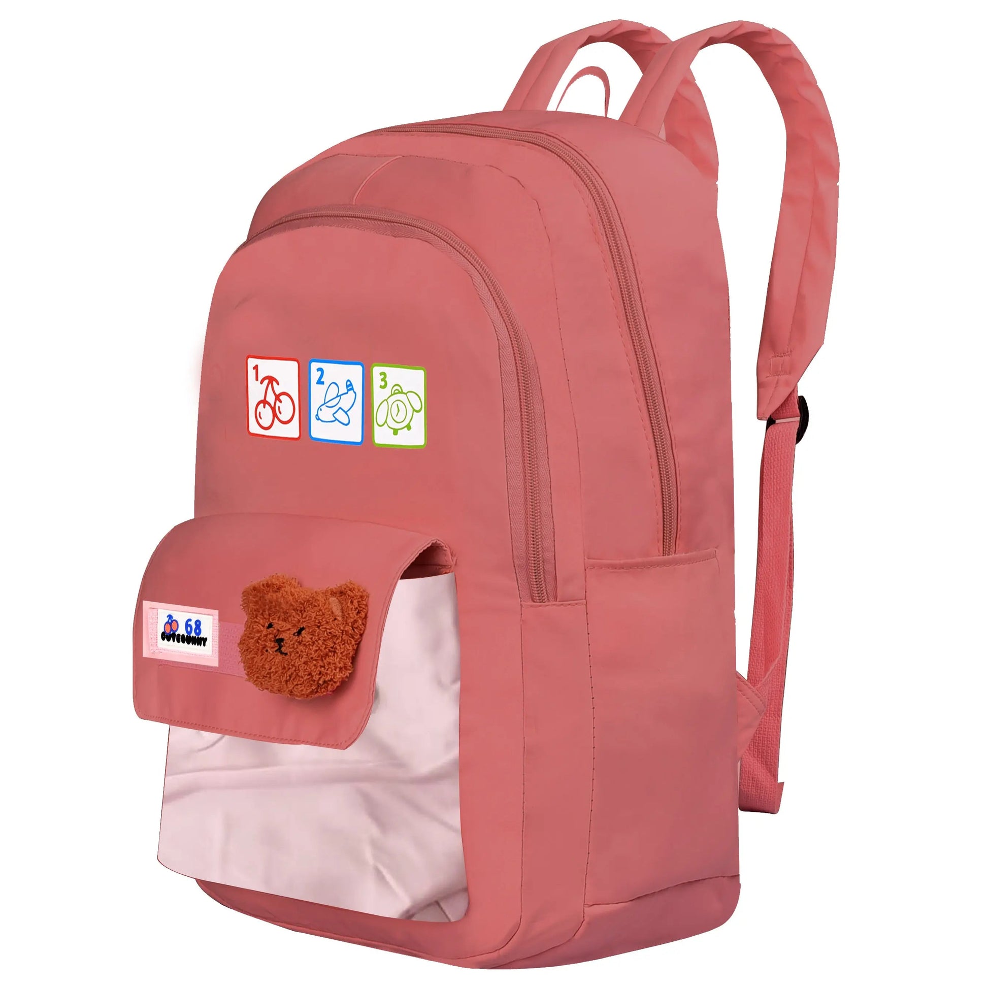 clouds love Backpacks 15.6 Inch College Cute Bookbag Anti Theft Women Casual School backpack for Unisex(Pink) optima-bags